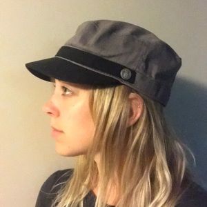 Brixton grey and black hat